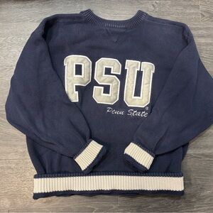 Vintage Penn State Sweater - Navy and White Crewneck